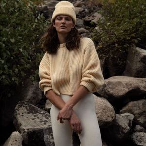 James Street Co Chunky Lowe Sweater Butter Yellow S Small